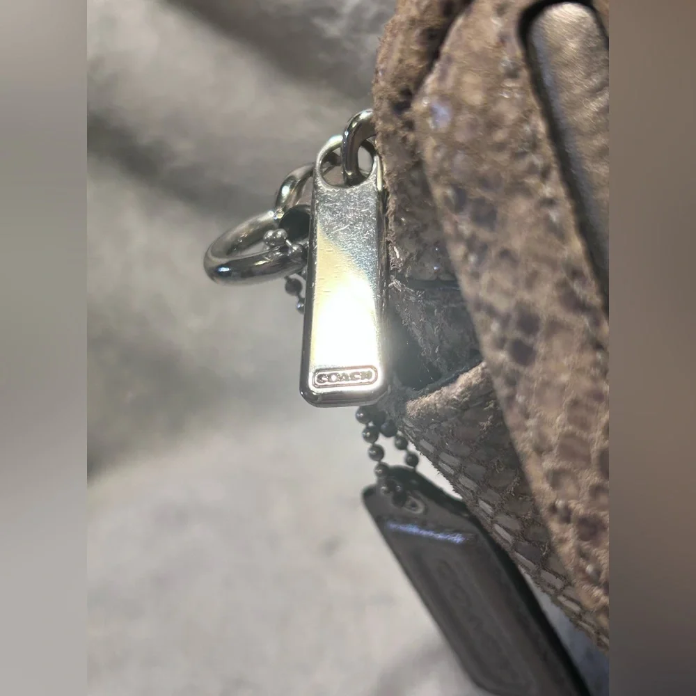 Coach Campbell Exotic Leather Python Crossbody Bag - Picture 6 of 14